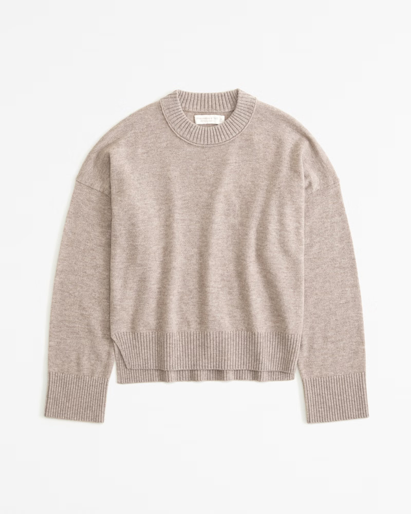 Women's Cashmere Crew Sweater | Women's Tops | Abercrombie.com | Abercrombie & Fitch (US)