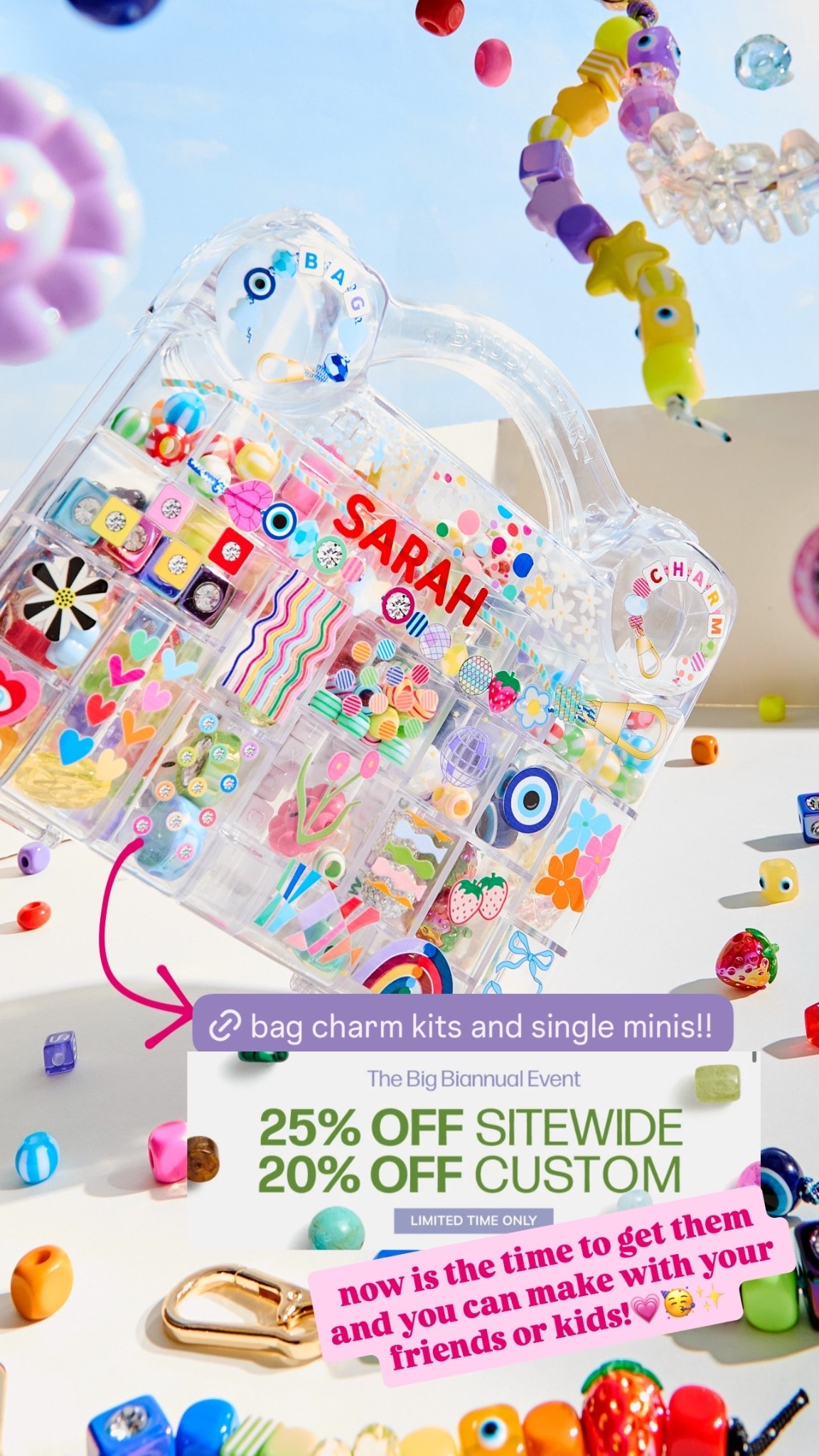 now is the time to get them and you can make with your friends or kids!💗🥳✨

Bag charms, bracelets kit

#LTKmomlife #LTKdayinmylife #LTKKids