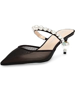 Betsey Johnson Womens Evey Mesh Pointed Toe Pumps | Amazon (US)