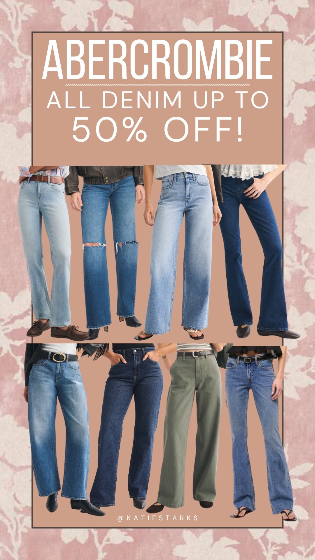 Up to 50% all denim at @abercrombie right now PLUS an extra 15% off with code SUITEAF

#LTKSaleAlert #LTKootd #LTKgrwm