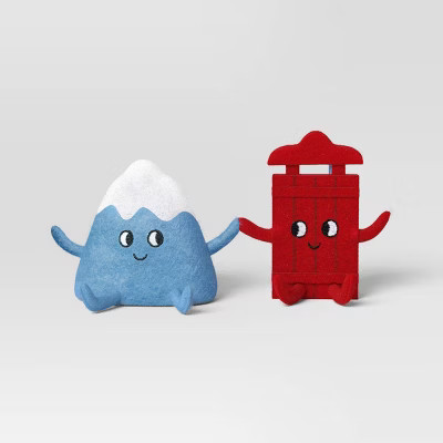 Christmas Felt Duo Figural Mountain and Sled - Wondershop™ | Target