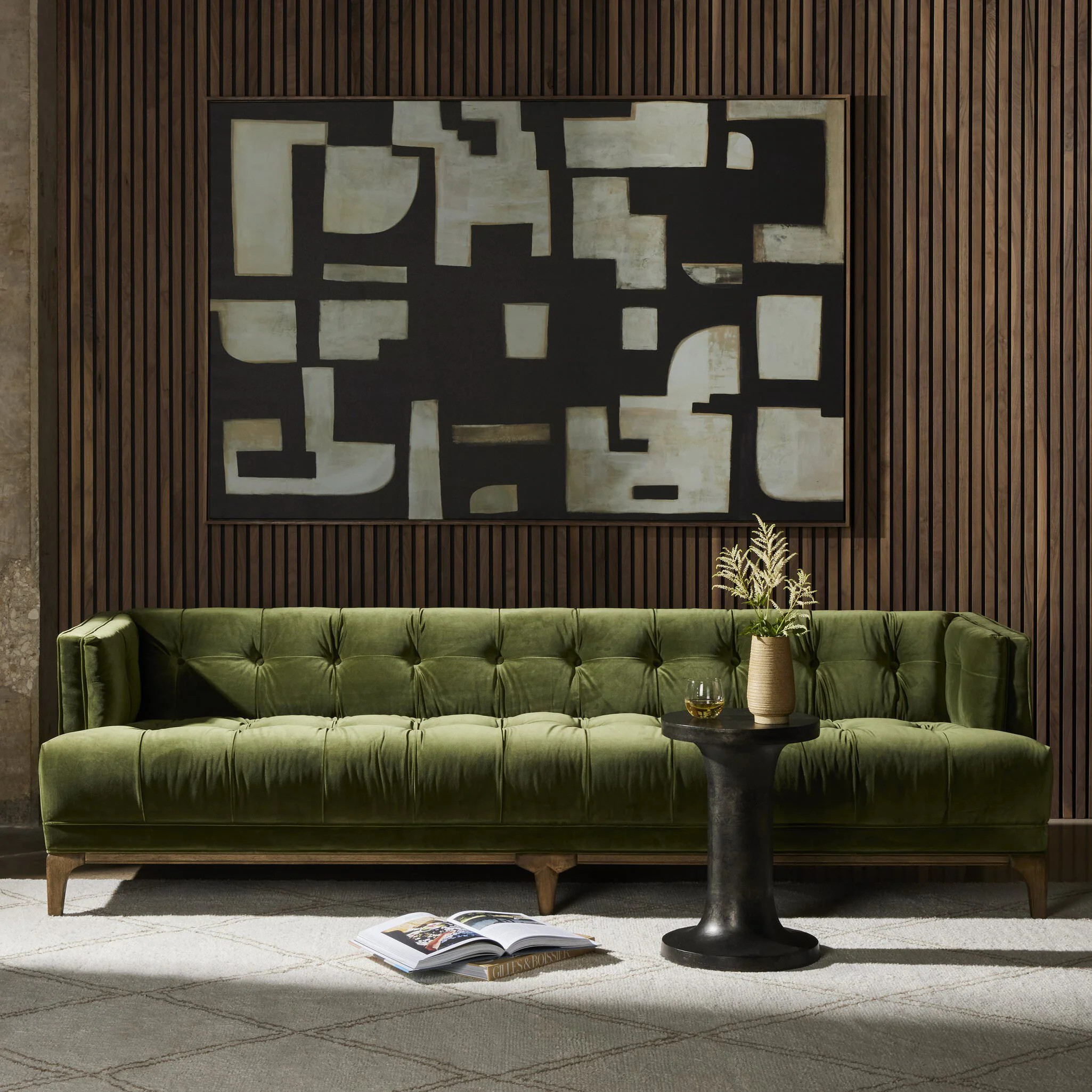 Four Hands Dylan Sofa in Sapphire Olive | The Addison West