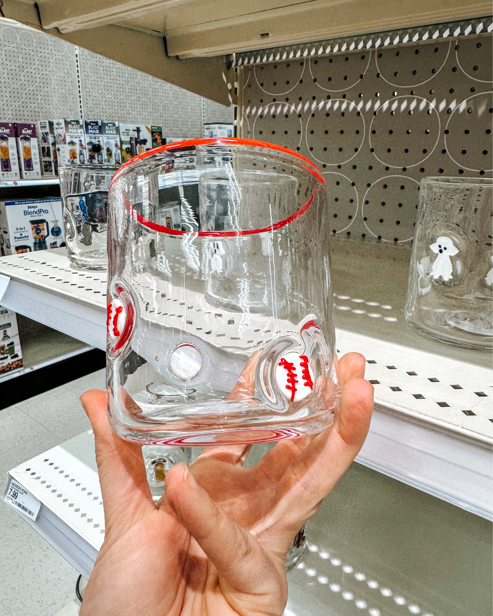 New home finds from Target!! Icon baseball glass , icon margarita glass, flag art 