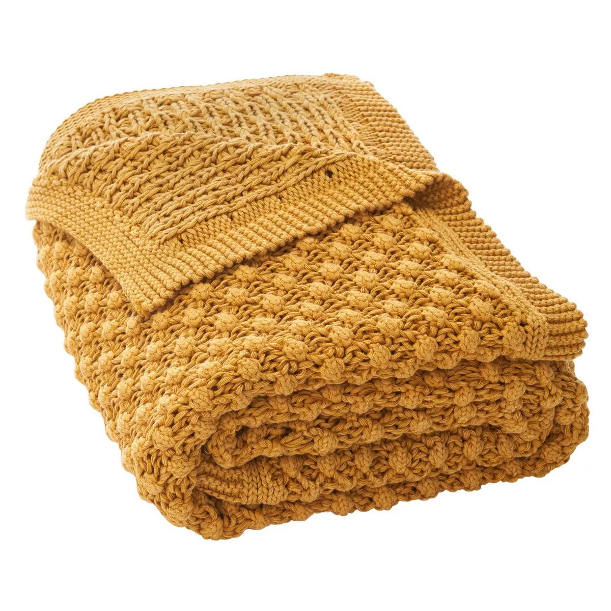 Larza Throw Blanket - Mustard Yellow - 50" X 60" - Safavieh. | Target