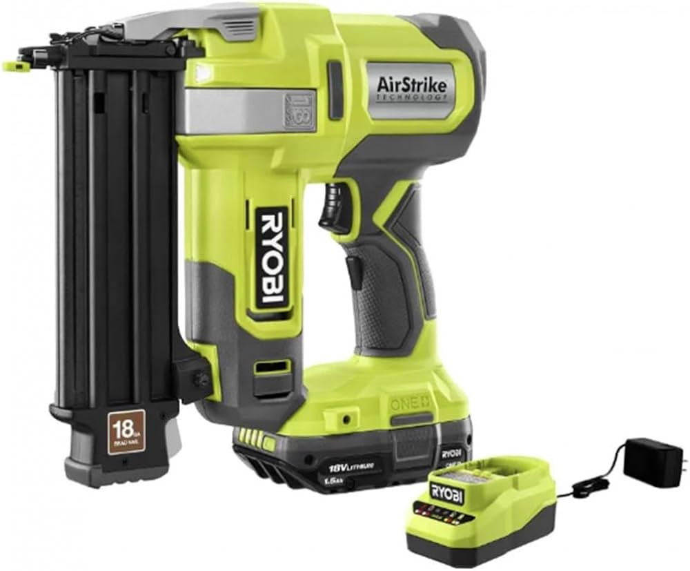 RYOBI 18V ONE+ AirStrike 18GA Brad Nailer Kit (Bulk Packaged) P321K | Amazon (US)