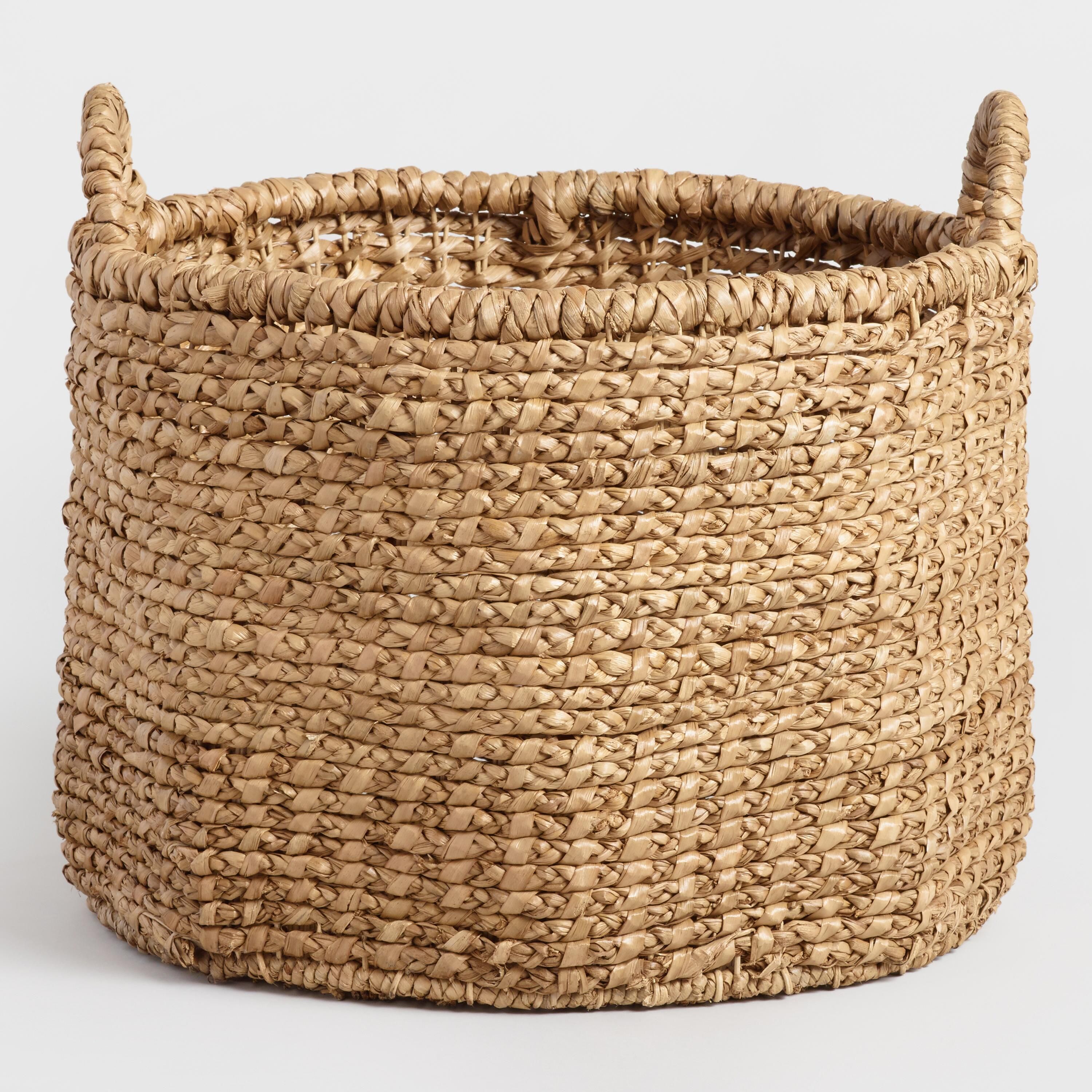 Extra Large Hyacinth Lynnette Tote Basket | World Market