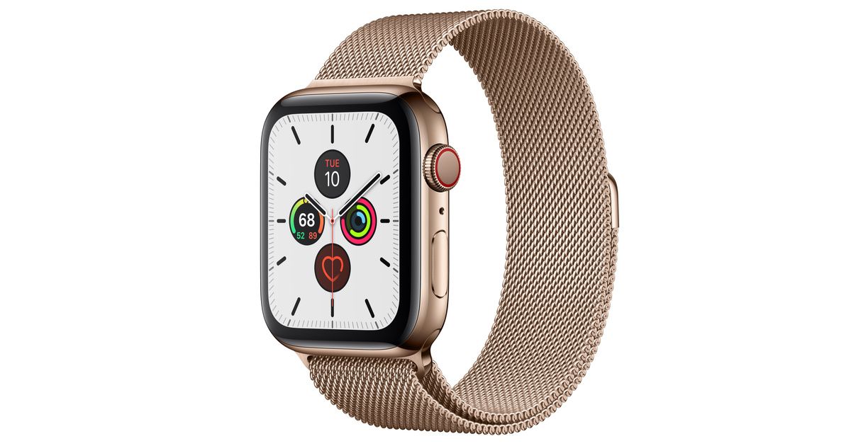 Gold Stainless Steel Case with Milanese Loop | Apple (US)