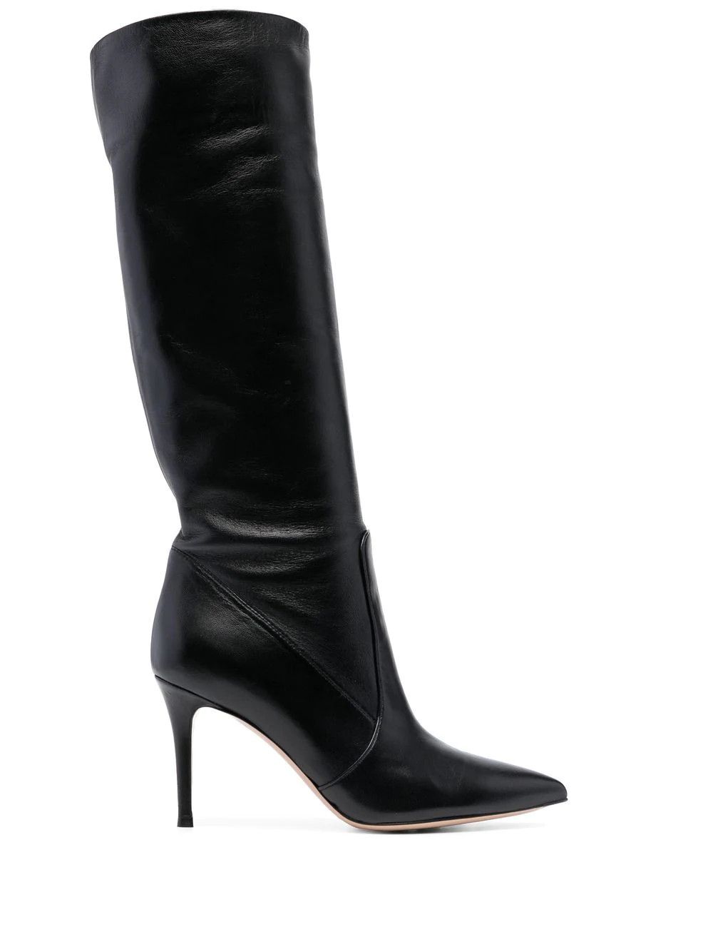 Gianvito Rossi Hansen 95mm Leather Boots - Farfetch | Farfetch Global