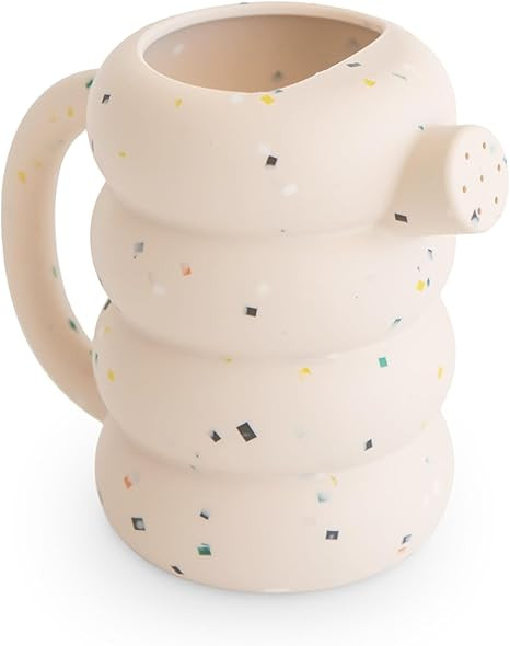 mushie Silicone Watering Can | Bath and Outdoor Play for Toddlers 10 Months+ (Vanilla Confetti) | Amazon (US)