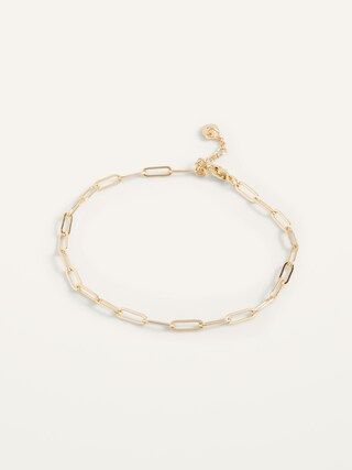 Real Gold-Plated Chain-Link Bracelet for Women | Old Navy (US)