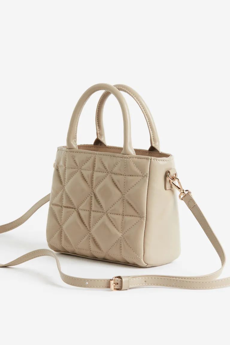 Quilted Crossbody Bag - Beige - Ladies | H&M US | H&M (US)