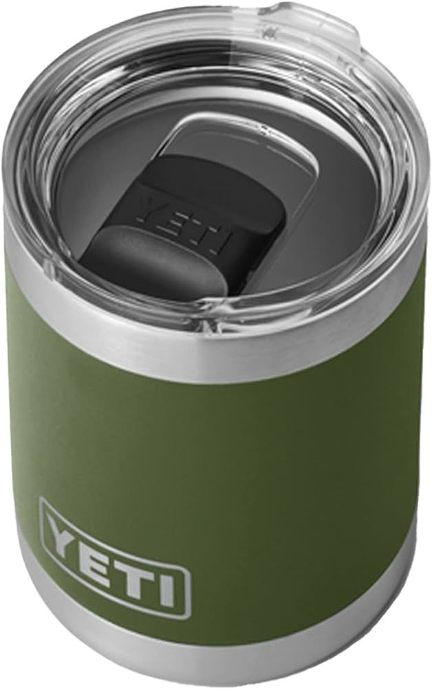 YETI Rambler 10 oz Lowball, Vacuum Insulated, Stainless Steel with MagSlider Lid, Highlands Olive | Amazon (US)