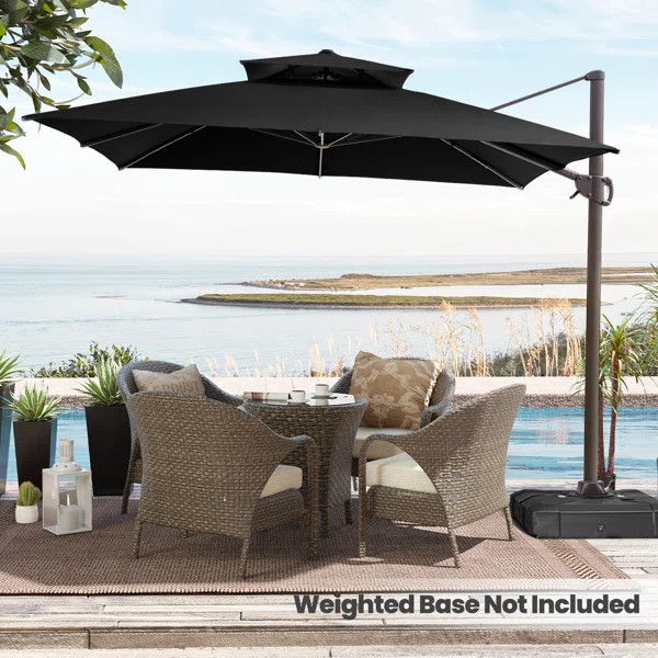 Herrell 11 x 11 Ft Square Cantilever Umbrella | Wayfair North America