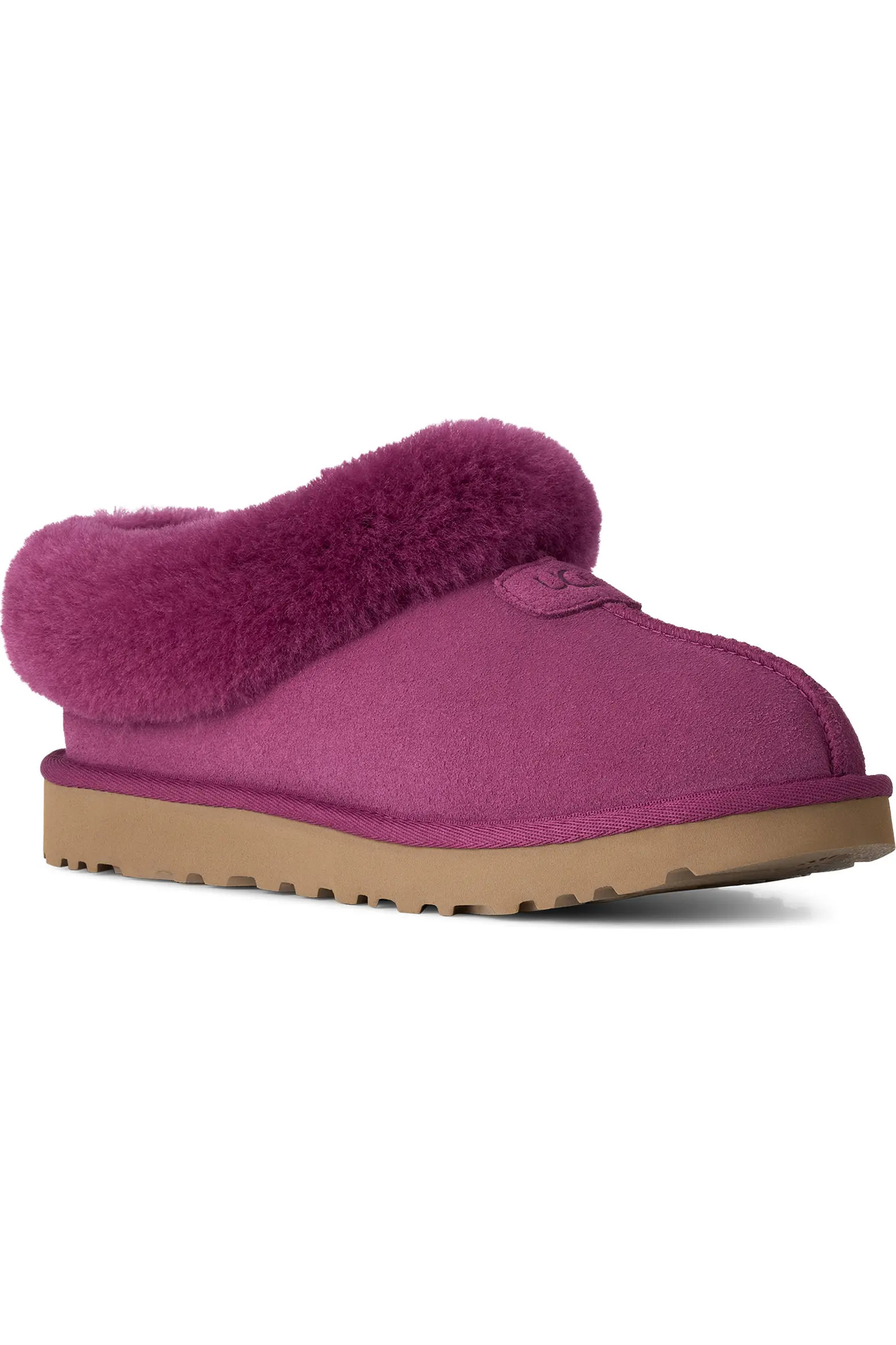 Tazzette Genuine Shearling Collar Slipper (Women) | Nordstrom | Nordstrom