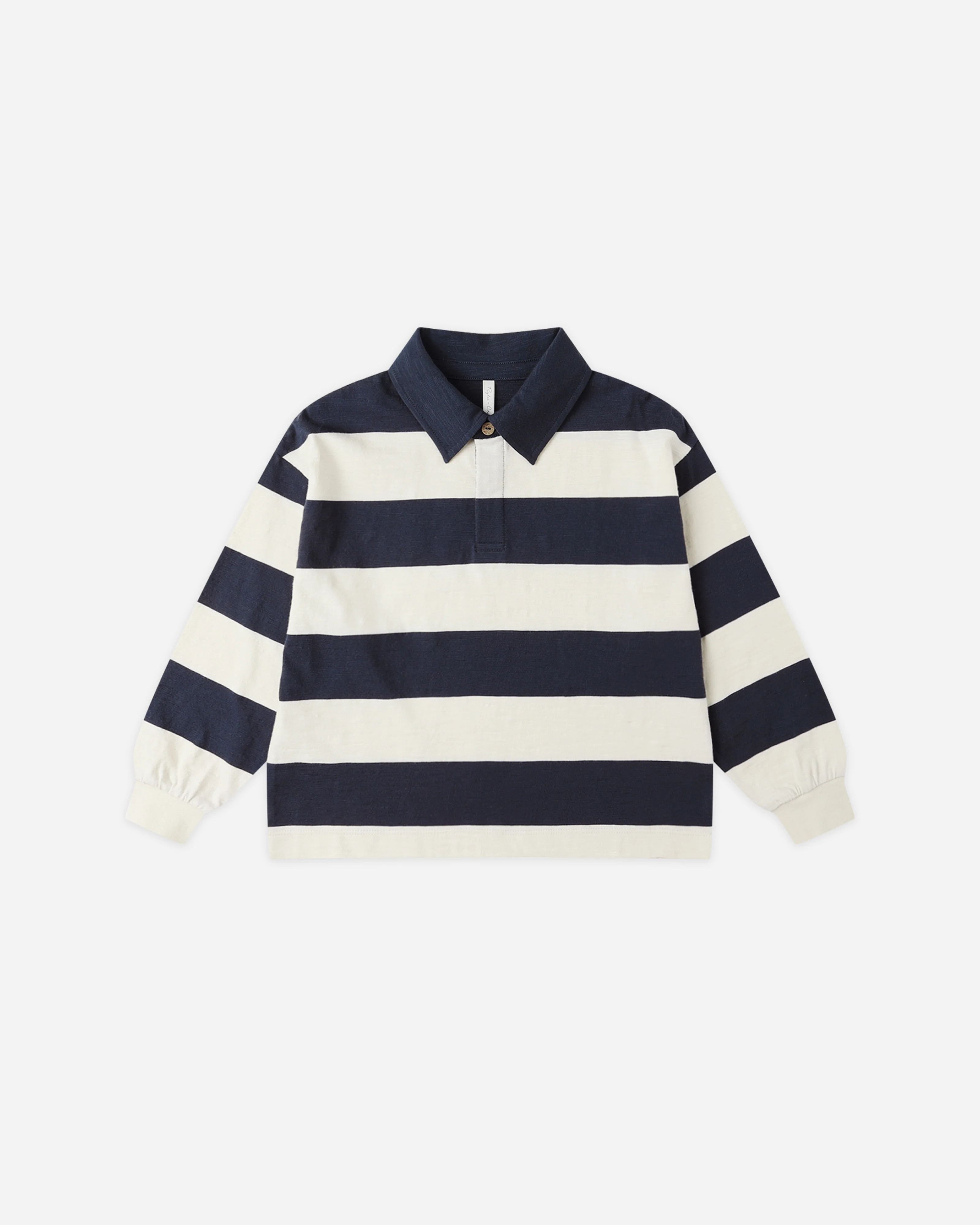 Rugby Polo || Navy Stripe | Rylee + Cru