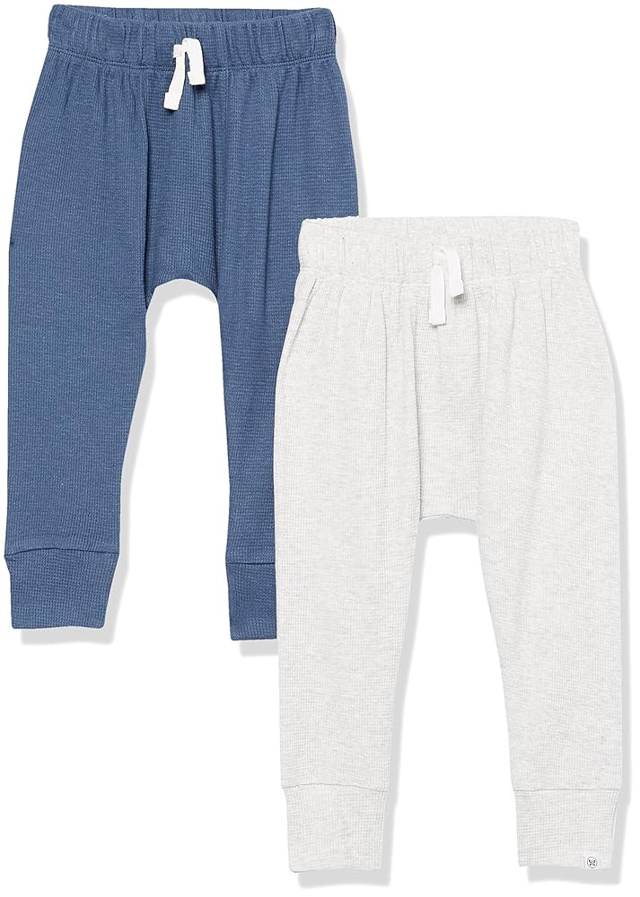 HonestBaby Multipack Honest Pants Joggers Pull on 100% Organic Cotton for Infant Baby and Toddler... | Amazon (US)