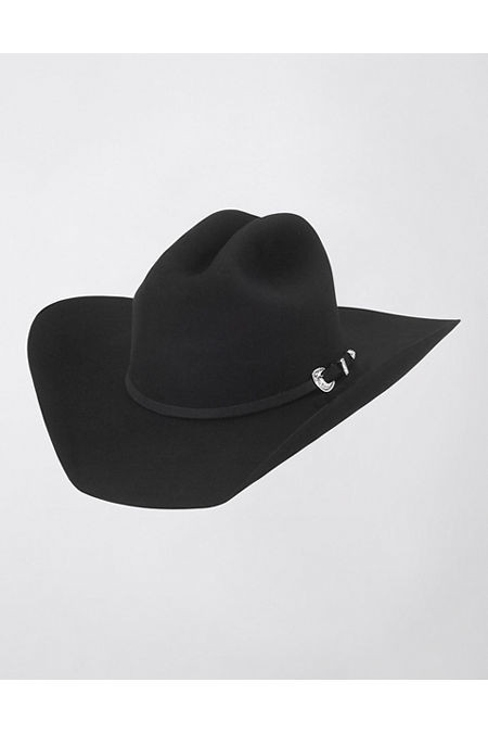 Justin Men's Rodeo Cowboy Hat Men's Black 7 1/4 IN | American Eagle Outfitters (US & CA)