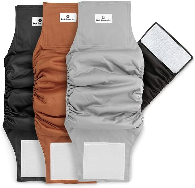 Pet Parents® Washable Belly Bands for Male Dogs (3pack) + Extendrs® of Durable Dog Diapers Male... | Amazon (US)