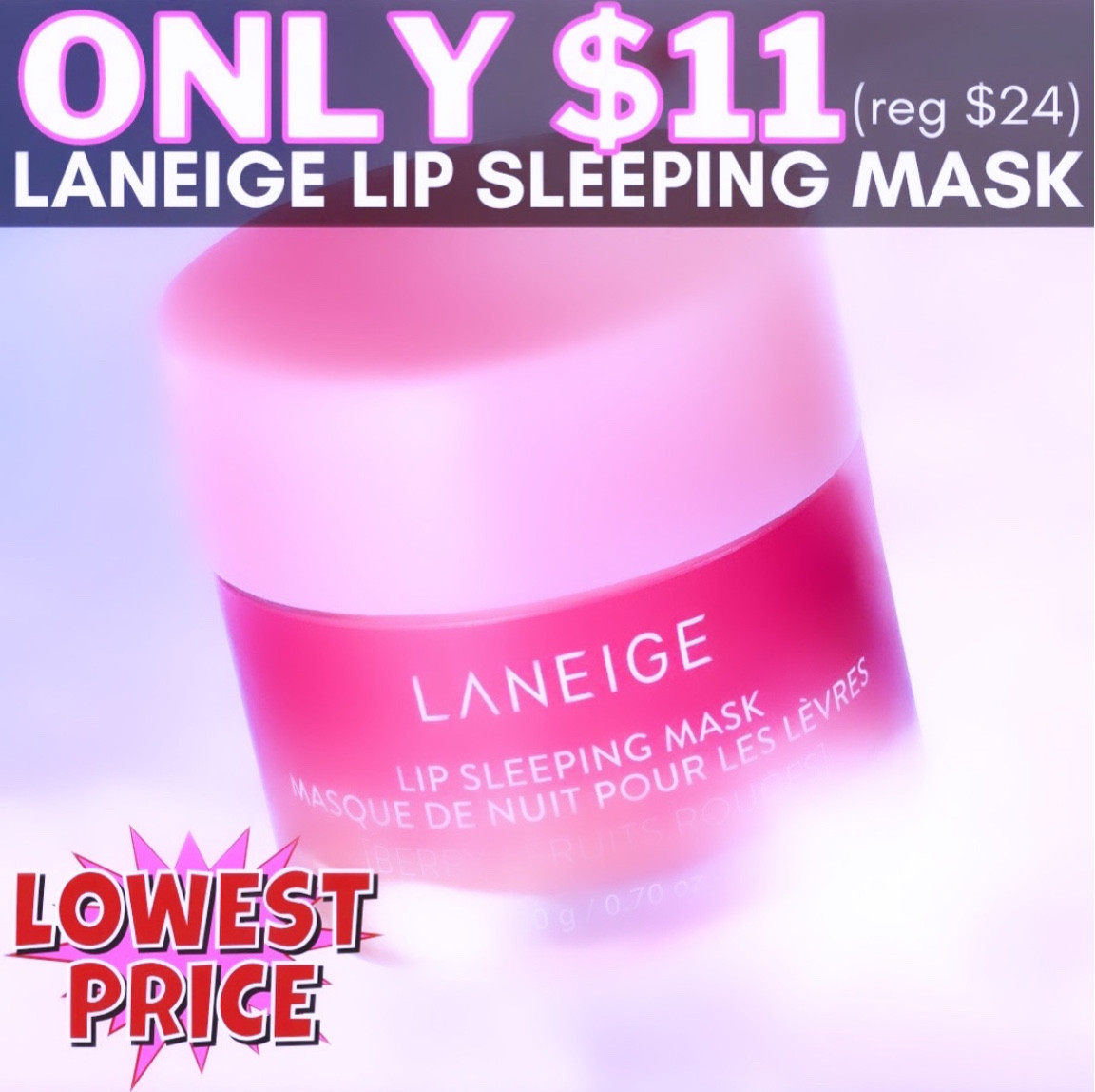 Laneige lip sleeping mask on sale!

#LTKsalealert #LTKbeauty #LTKGiftGuide