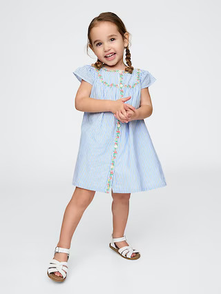 Baby & Toddler Flutter-Sleeve Shirtdress | Gap (US)