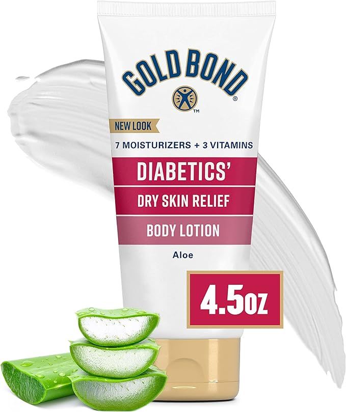Gold Bond Diabetics' Dry Skin Relief Body Lotion, 4.5 oz., With Aloe to Moisturize & Soothe | Amazon (US)