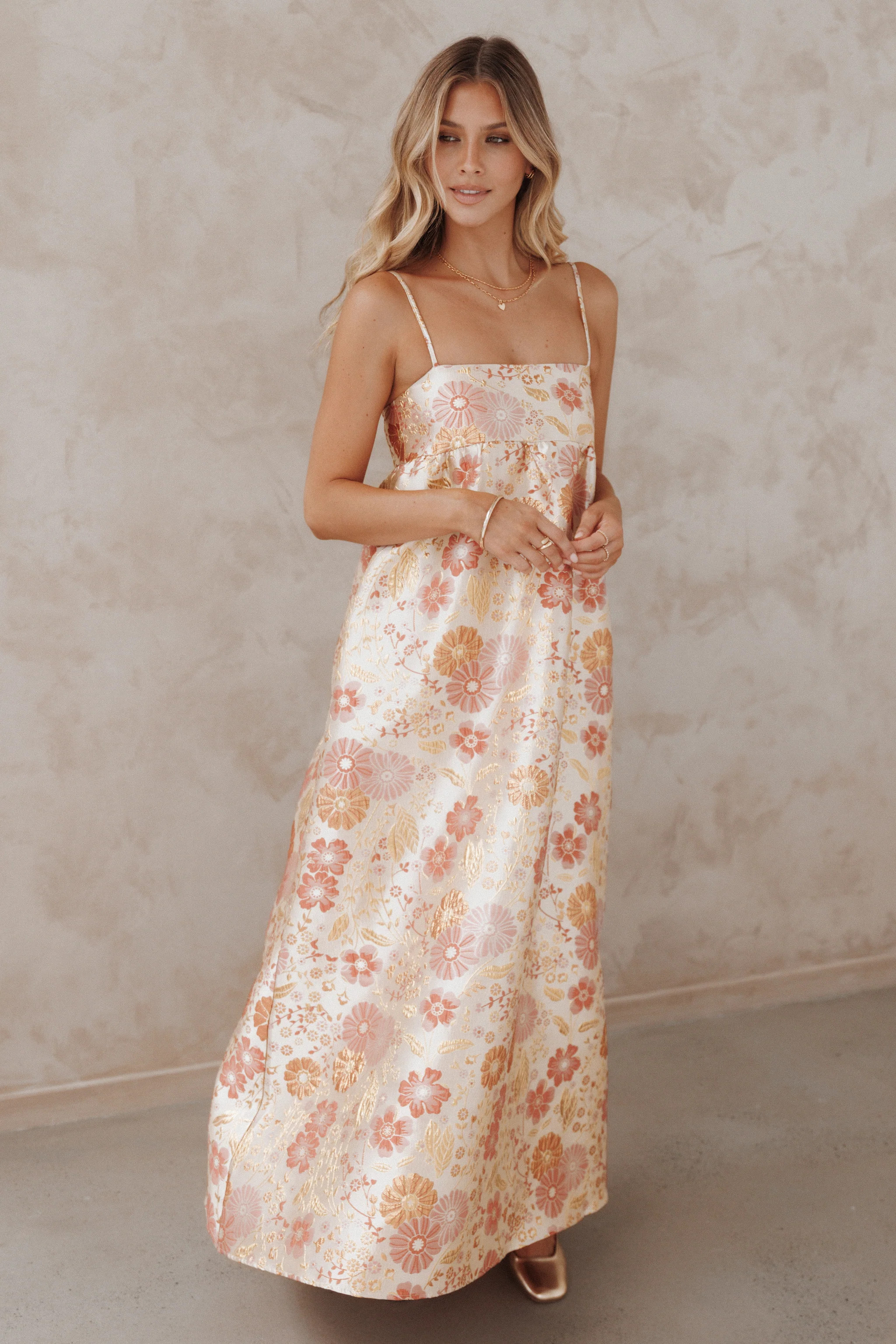 Yasmine Maxi Dress - Pink Floral | Petal & Pup (US)