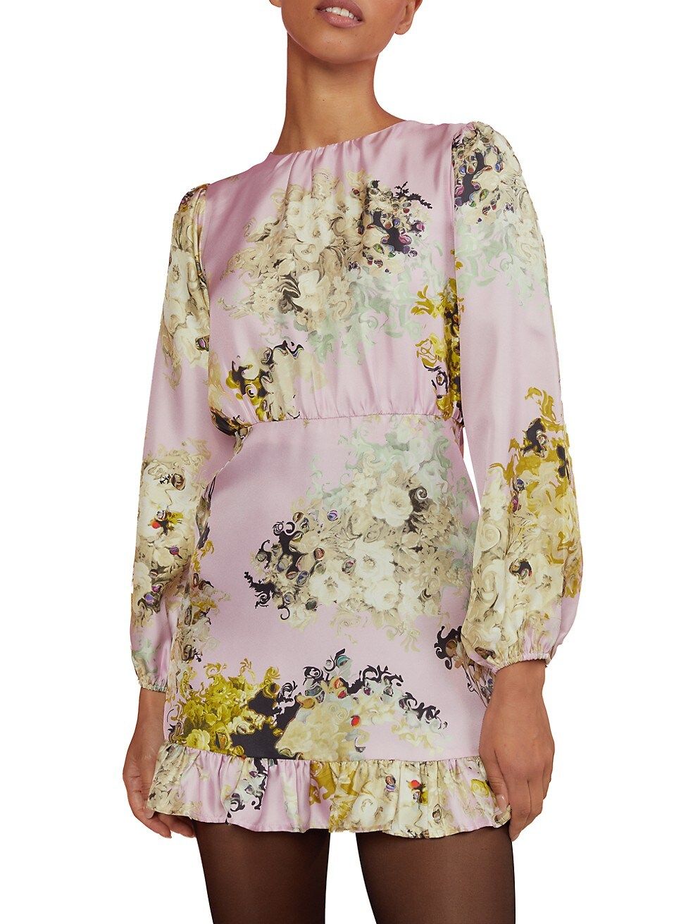 Cynthia Rowley Floral Silk Twill Minidress | Saks Fifth Avenue