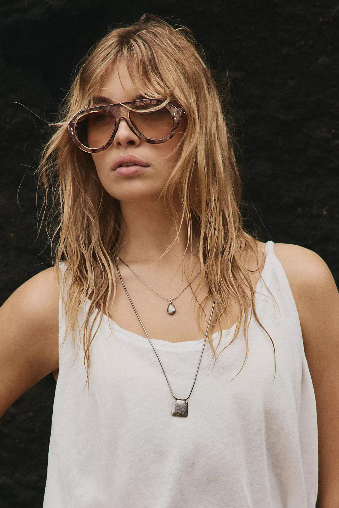 Cruise Oversized Aviator Sunglasses | Free People (Global - UK&FR Excluded)