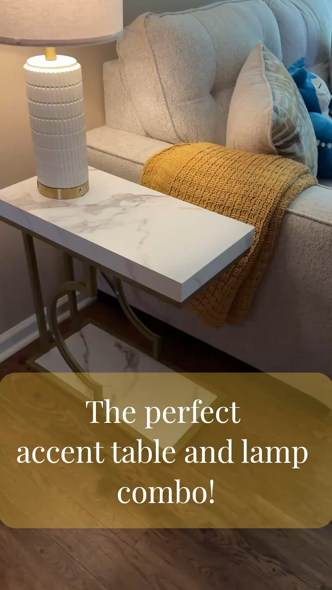 This lamp and table combo is sooooooo good!!!!  My son just put this in his new house and I fell in love with it when I saw it!  Not only is it gorgeous, but it is very budget friendly 🤍🤍🤍

#LTKvlog #LTKHome #LTKmomlife