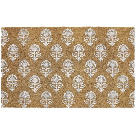 HOARBOEG Welcome Doormat for Outside Doors, 19.7x31.5in Non-Slip Floor Mats with Floral Pattern, Scraper Rugs for Dirt & Mud, Decorative Front Door Mats | Walmart (US)