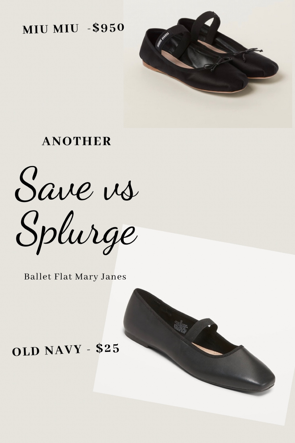 Ballet flat mary janes - Old Navy vs MiuMiu

#LTKFind #LTKunder50 #LTKshoecrush
