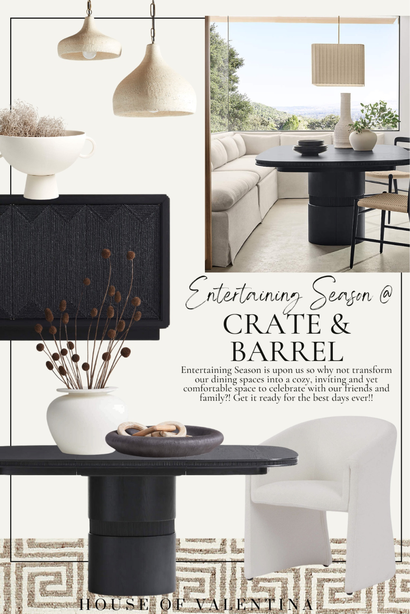 Entertaining Season is upon us so why not transform our dining spaces into a cozy, inviting and yet comfortable space to celebrate with our friends and family?! Get it ready for the best days 

#LTKStyleTip #LTKParties #LTKHome