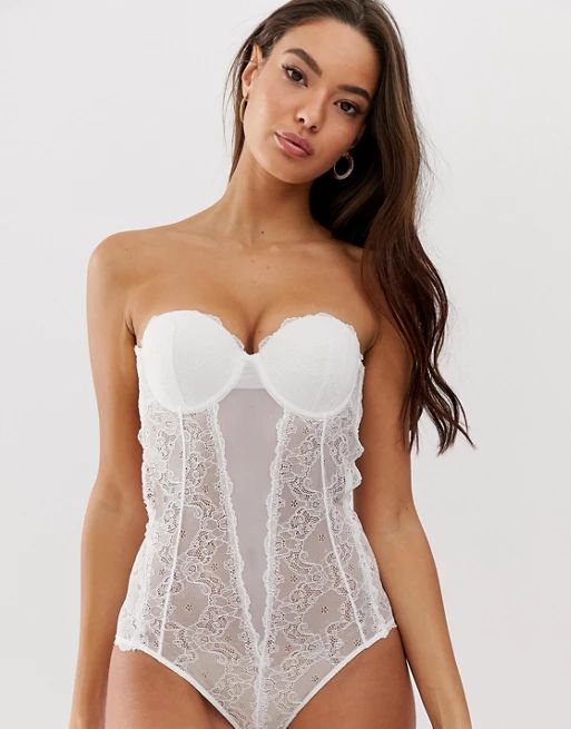 Fashion Forms lace backless strapless bridal body | ASOS (Global)