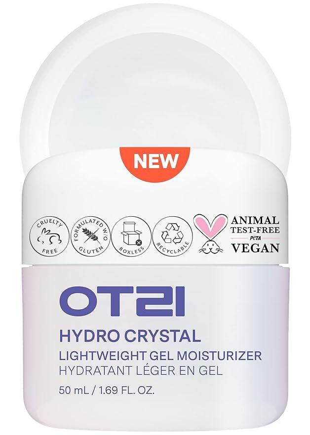 OTZI Hydro Crystal | Hyaluronic Acid Hydrating Face Gel Moisturizer For Dry Skin | 24-Hour Hydrat... | Amazon (US)