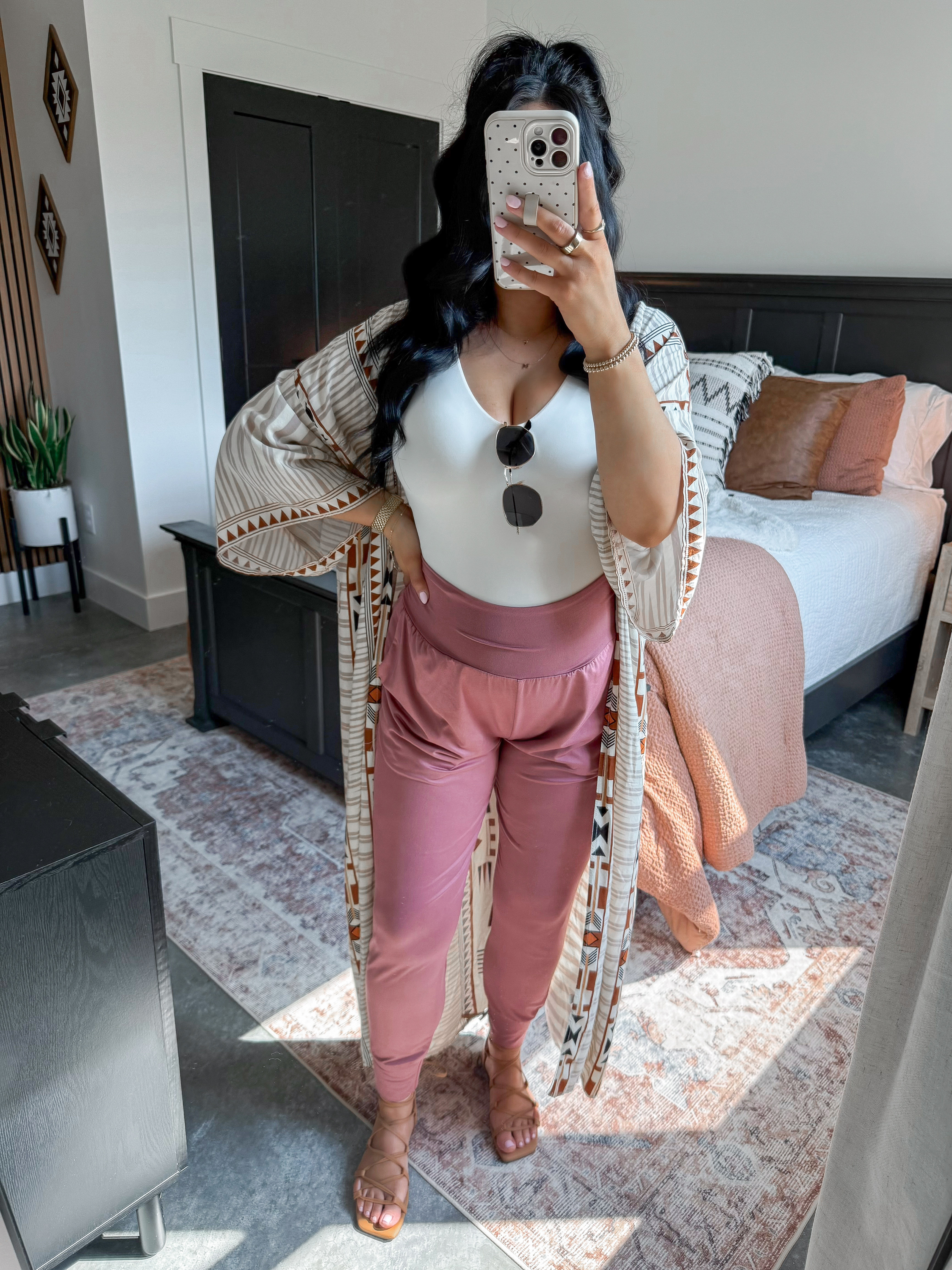 Boho Spring Outfit 🤍

Bodysuit - sized up one to a medium for the bump
Pants - small

I've shared this boho inspired outfit for the last 3 years and it's always a hit 👏🏼  It's cute, comfortable AND bump friendly! 

#bohooutfit #bumpfriendly #bumpstyle #springoutfit #casualoutfitideas #affordablefashion  

 #LTKootd #LTKBump