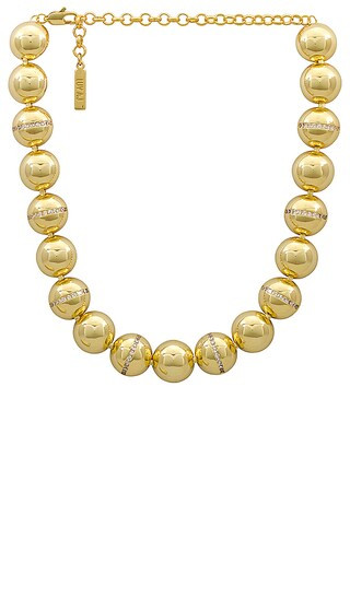 Oversized Ball Chain Necklace in Gold | Revolve Clothing (Global)