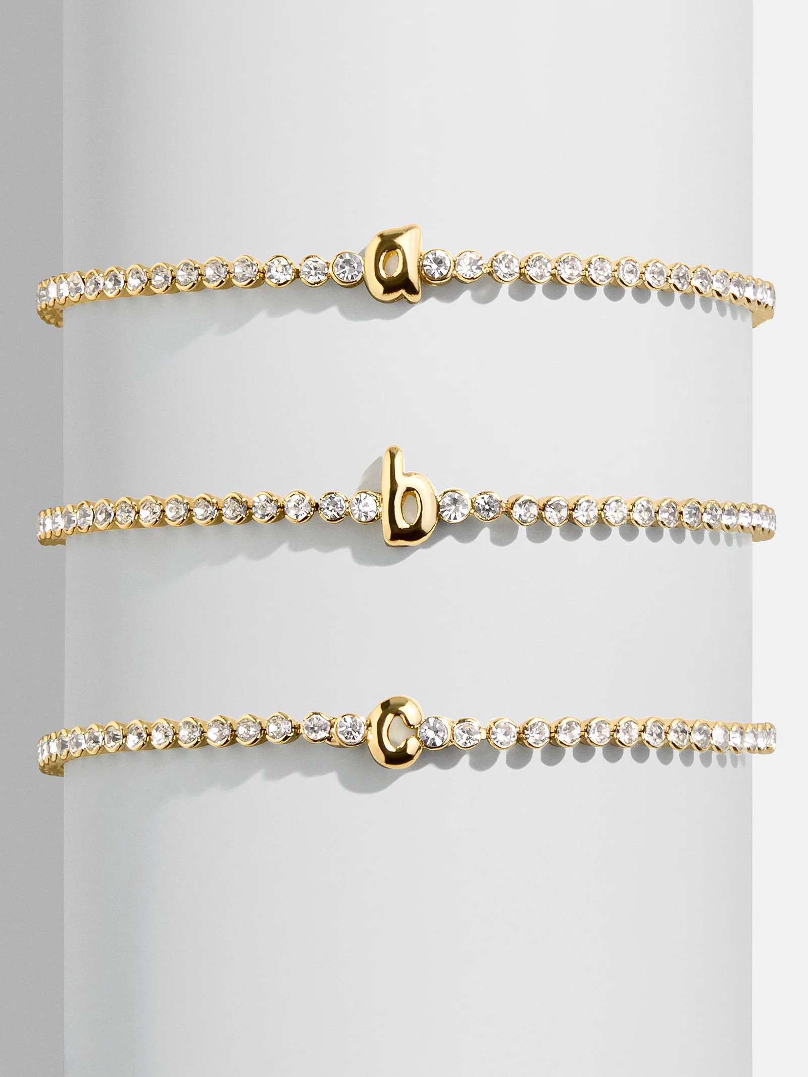 Bubble Initial Tennis Bracelet - Tennis Bracelet | BaubleBar