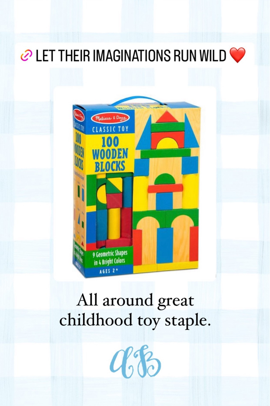 Colorful wooden blocks by Melissa and Doug. On sale right now!

#LTKkids #LTKsalealert #LTKHoliday