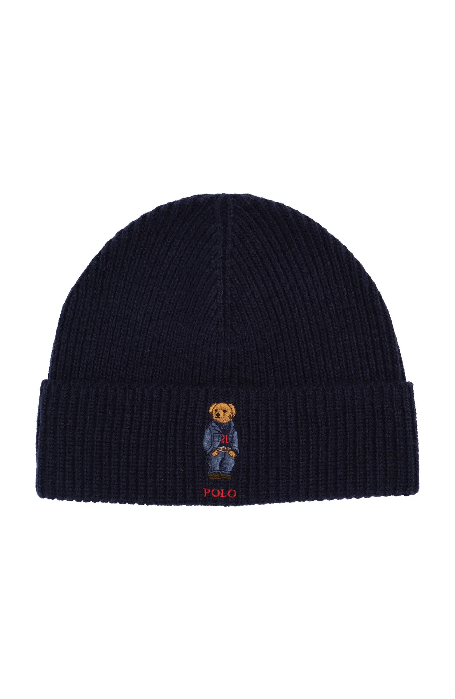 Polo Ralph Lauren Solid Denim Bear Beanie | Nordstrom | Nordstrom