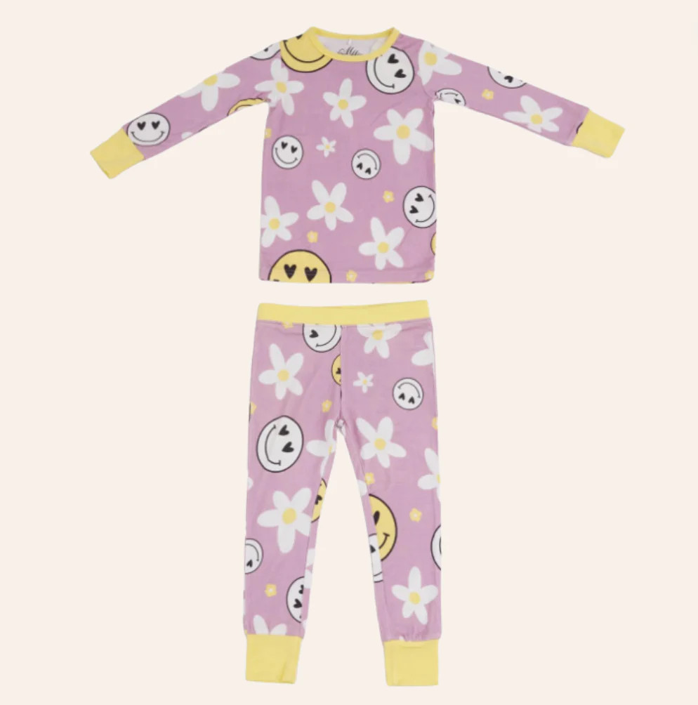 Maisie Daisy Two-Piece Pajama Set | Little Cottage Boutique