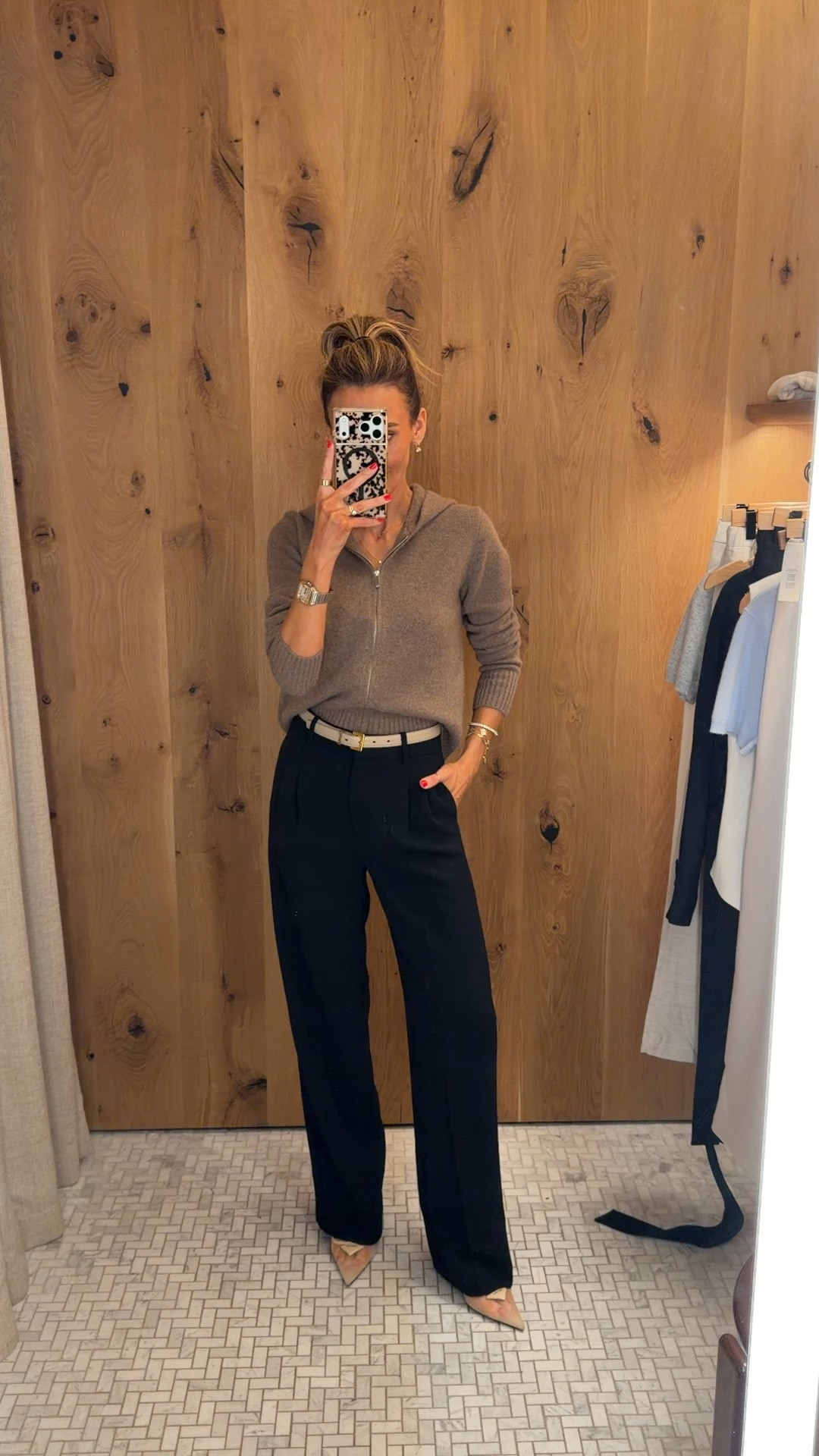 These pants are perfect for spring because they’re so lightweight, and this cashmere zip-up would be great to throw on for Pilates!

#LTKgrwm #LTKSeasonal #LTKOver40