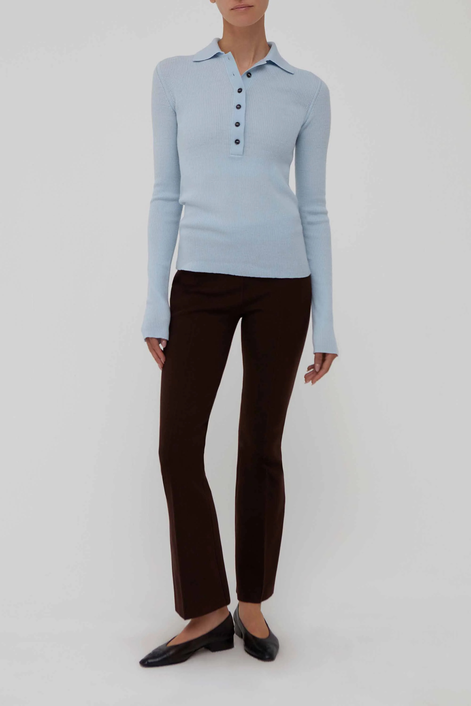 Georgia Polo in Sky Blue | Amiya