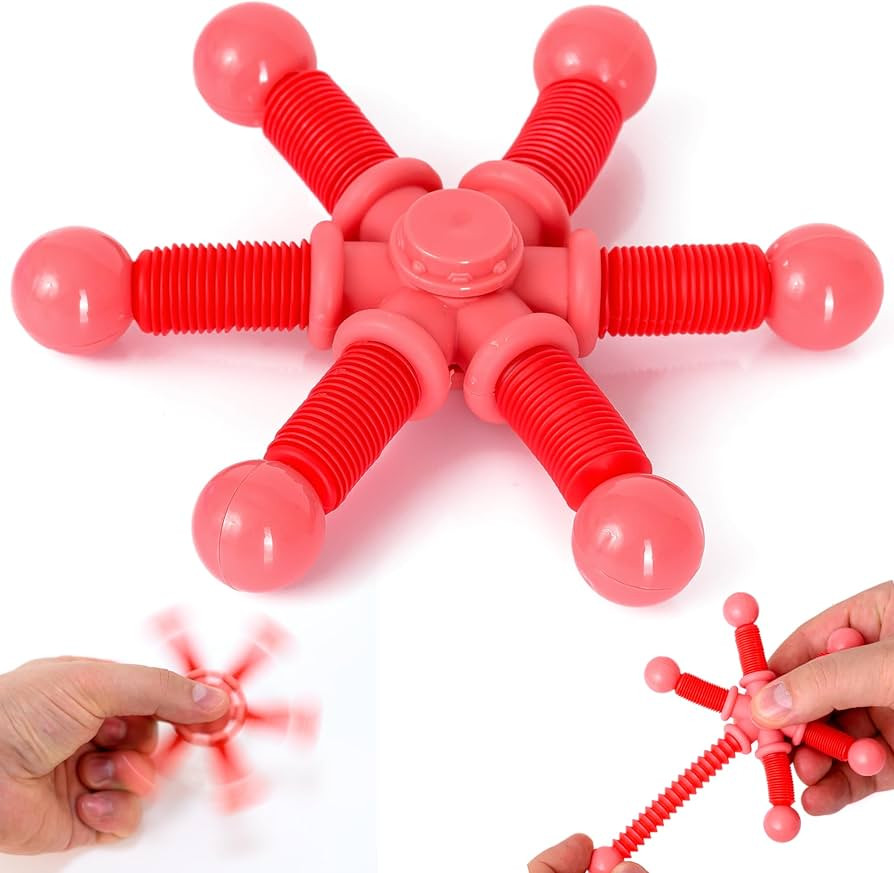 NUTTY TOYS Ultimate Pop Tubes Fidget Spinner - Top Stress & Anxiety Relief Sensory Toy 2023, Uniq... | Amazon (US)