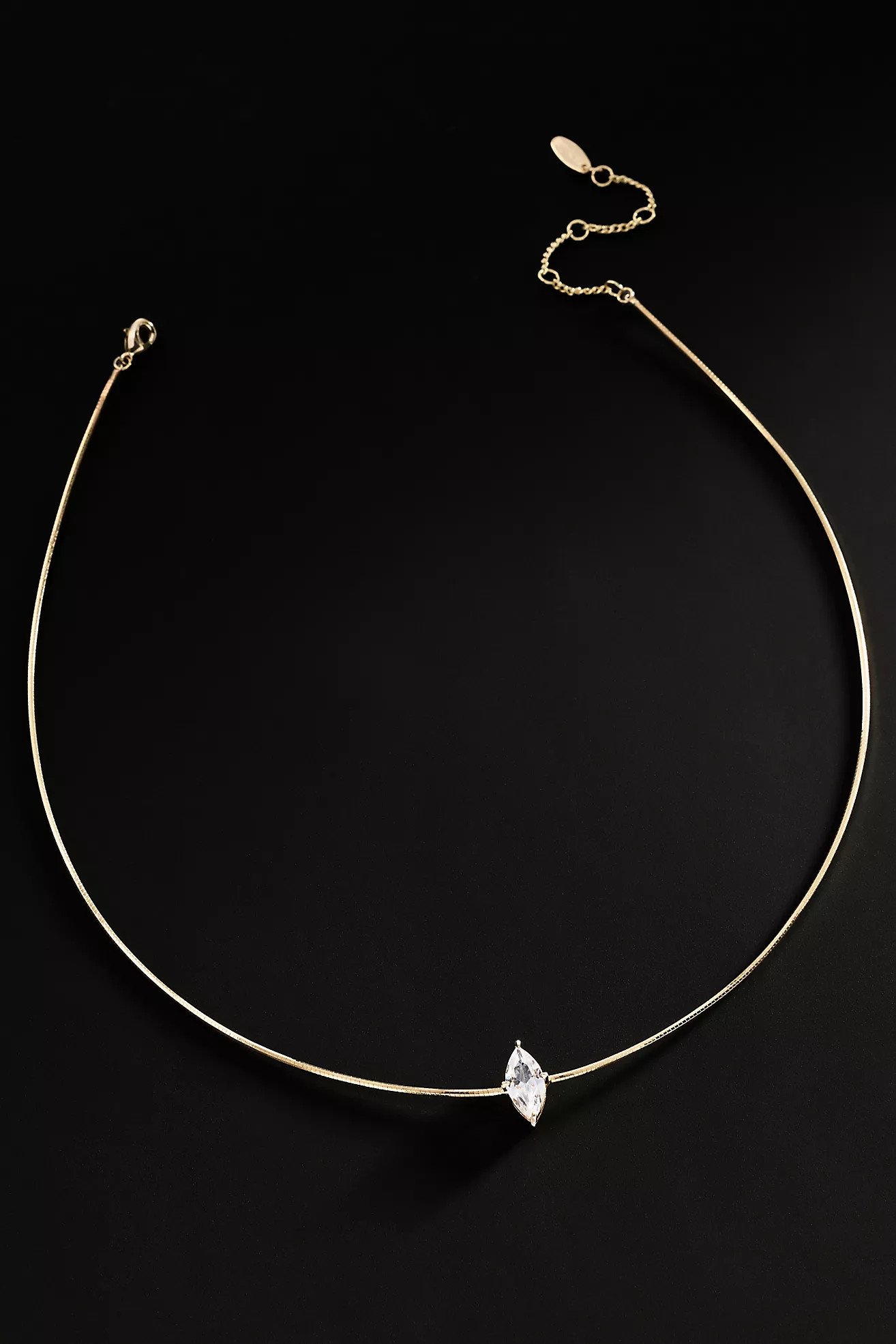 By Anthropologie Demi-Fine Delicate Marquise Pendant Necklace | Anthropologie (US)