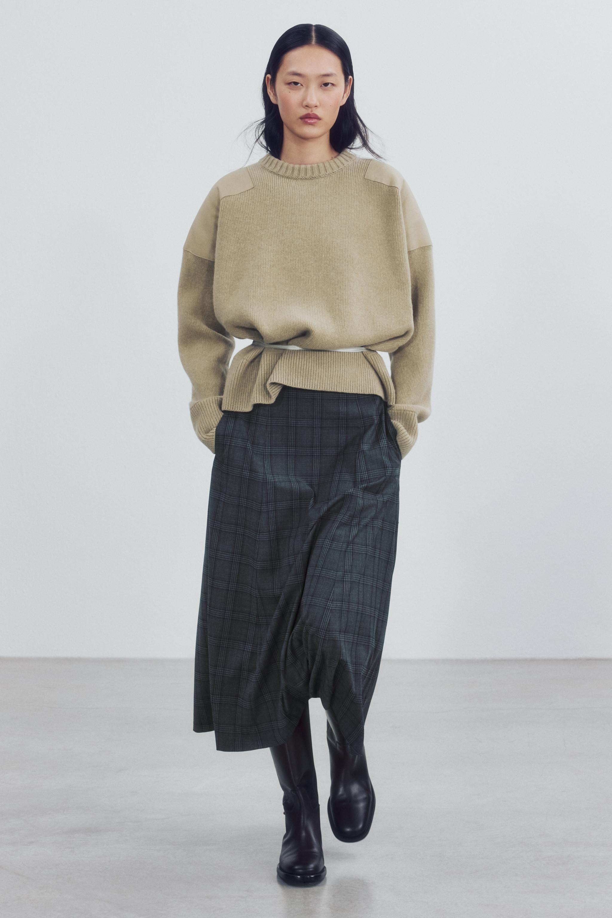 CHECK MIDI SKIRT ZW COLLECTION | Zara US