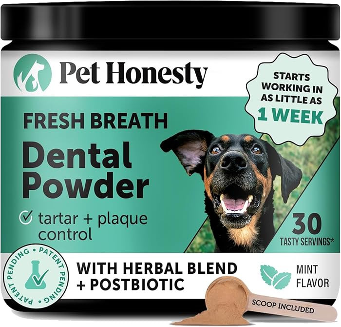 Dog Breath Freshener Dental Powder for Teeth Cleaning Plaque Off, Dental Care for Dogs, Tartar Re... | Amazon (US)
