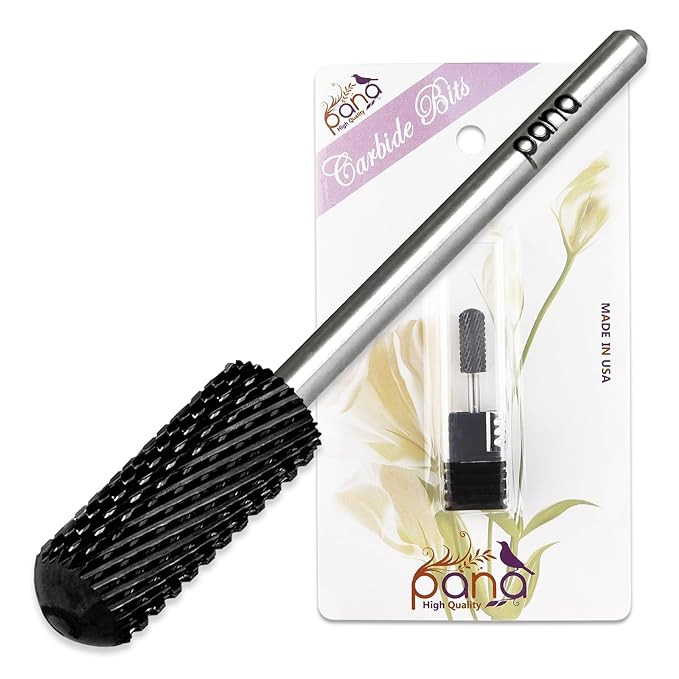 PANA 3/32" Small Smooth Round Top Safety Carbide Nail Drill Bit for Gel Polish & Acrylic Removal ... | Amazon (US)