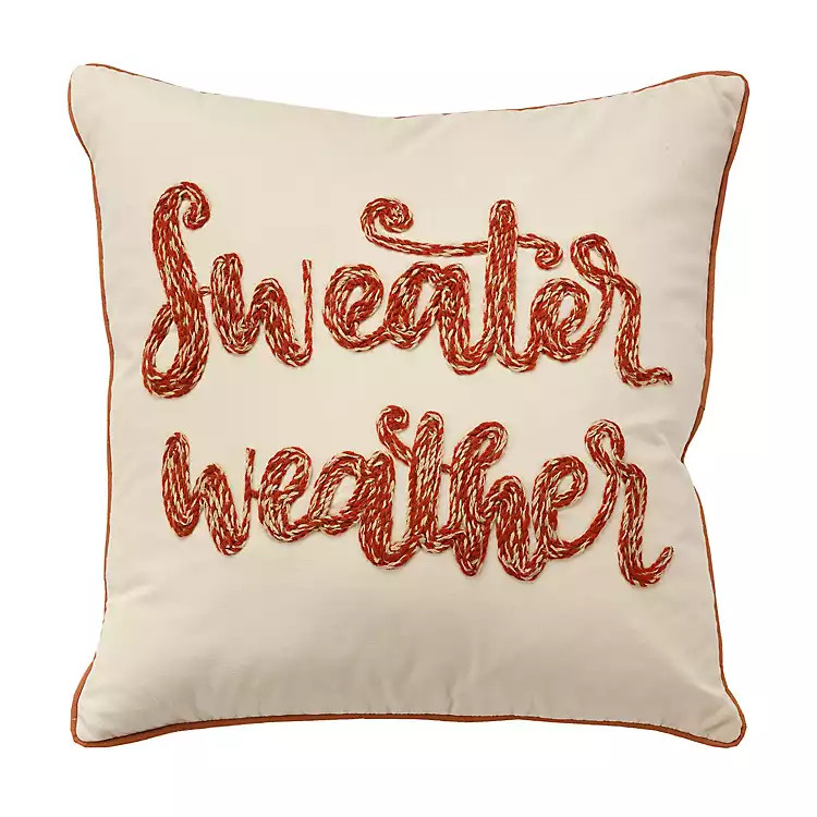 Sweater Weather Harvest Throw Pillow | Kirkland's Home