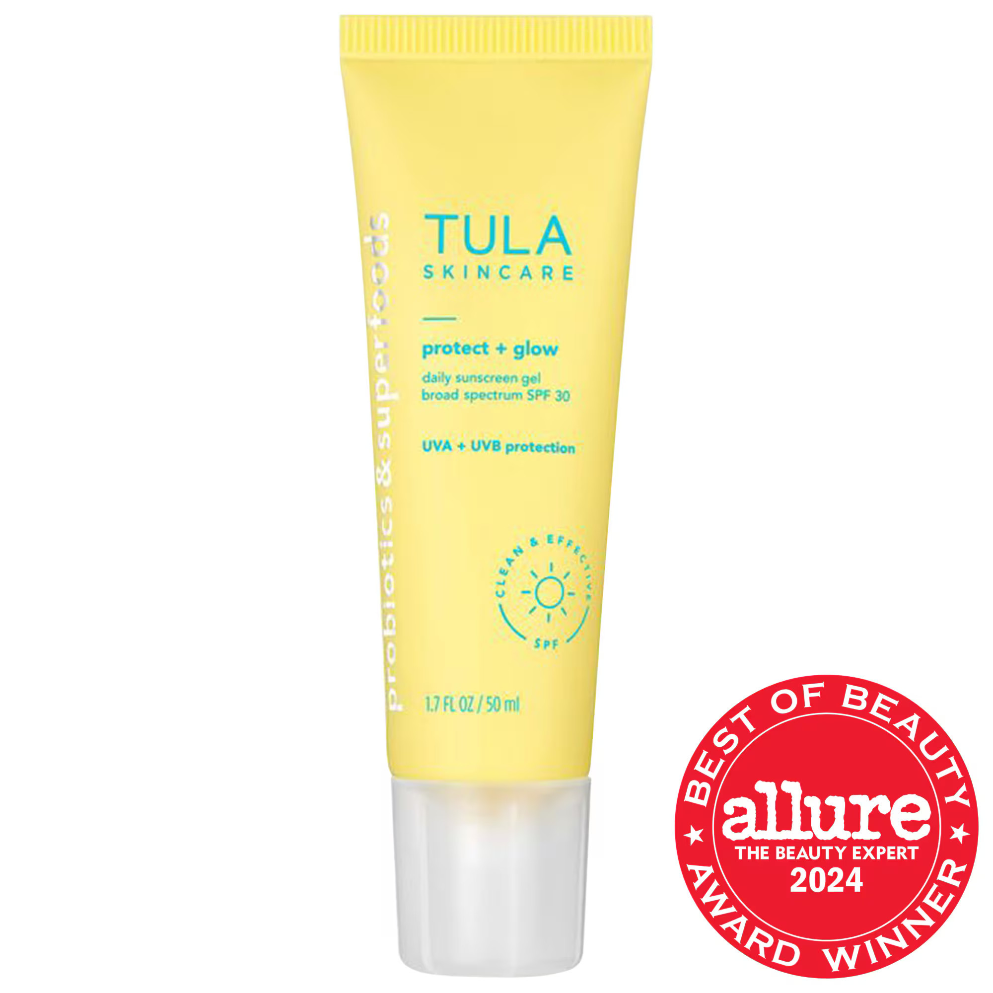 TULA Skincare Protect + Glow Daily Sunscreen Gel Broad Spectrum SPF 30 1.7 oz / 50 ml | Sephora (US)