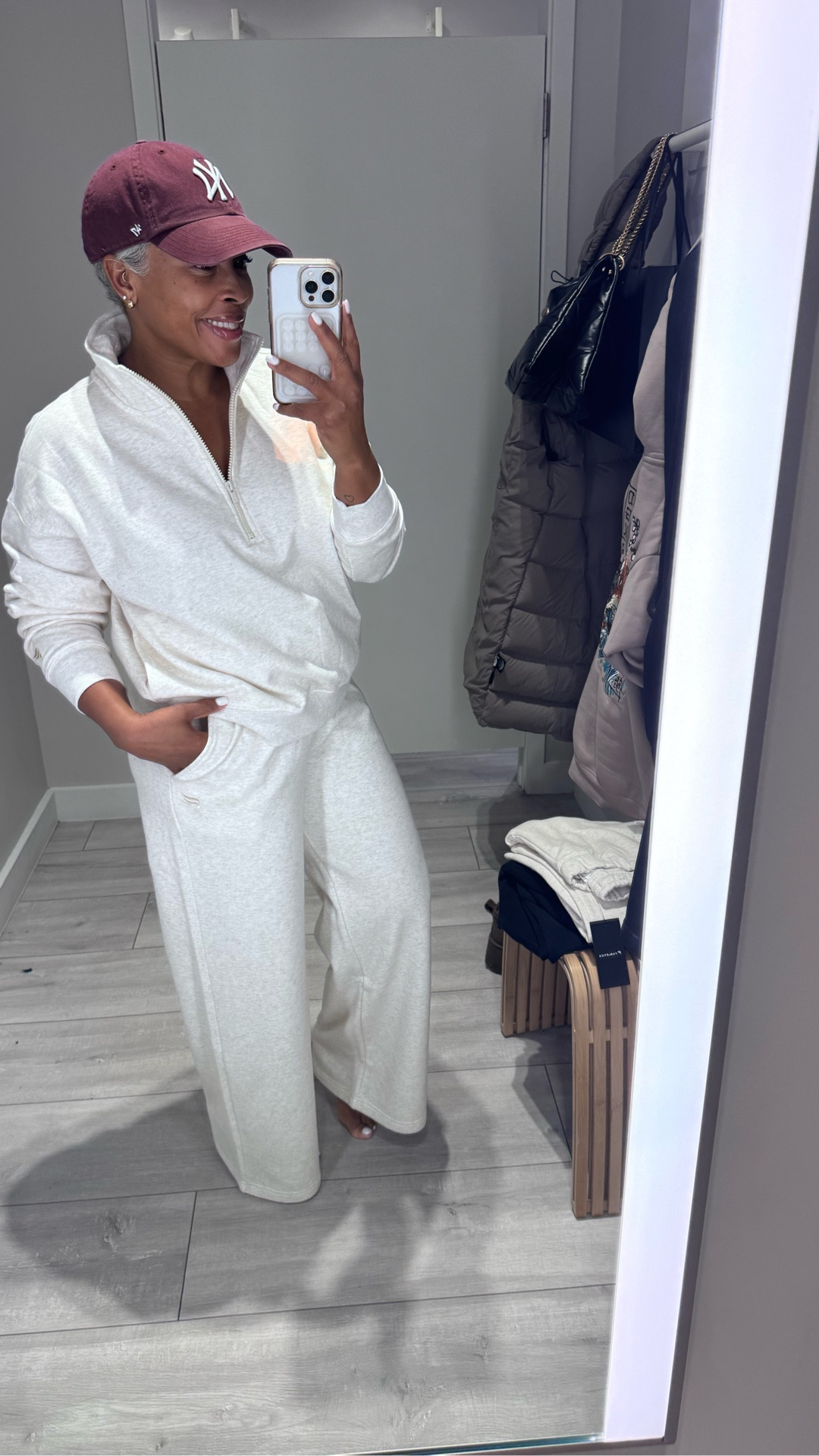 Fabletics cozy fleece feels so good!

Wearing:
Large in half zip 
Small in sweat pant

#LTKootd #LTKgrwm #LTKdayinmylife